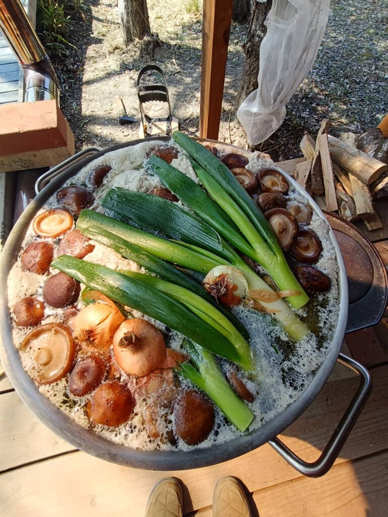 ラーメンの出汁とり