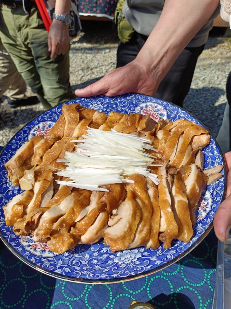 トッピング用のチキン