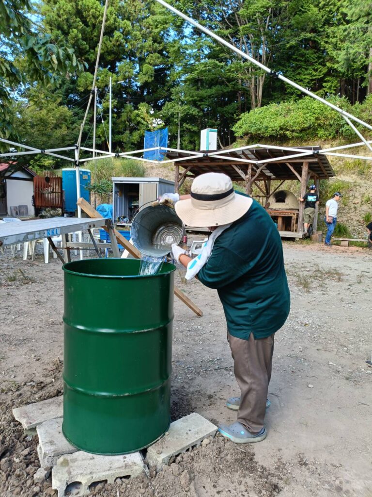 ドラム缶風呂作り-3
