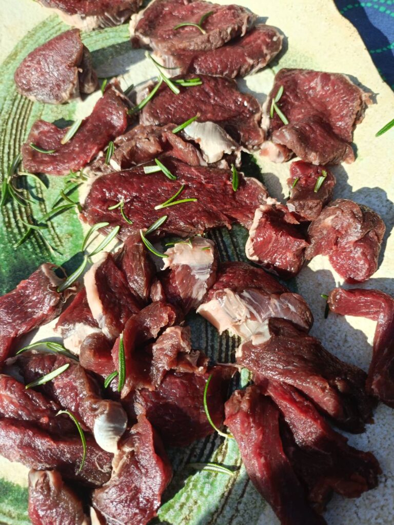 エゾシカ3種の食べ比べ